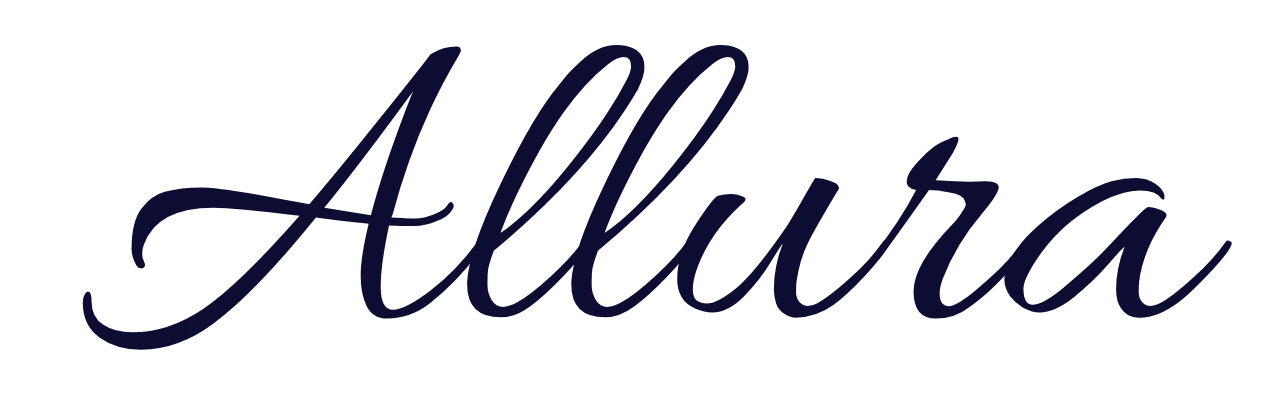 Allura flowing cursive script font sample