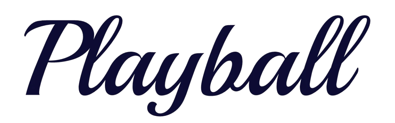 Playball bold connected sporty cursive font sample