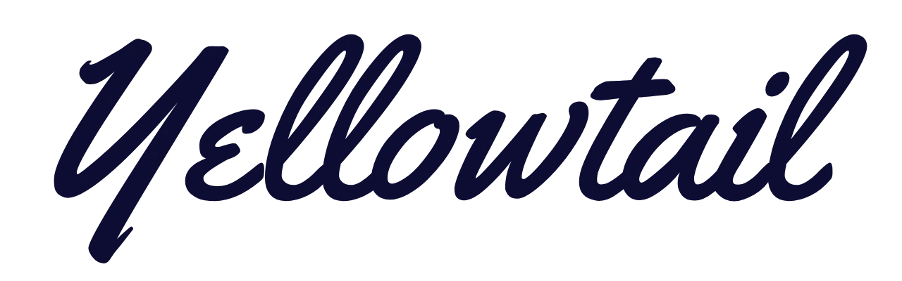 Yellowtail bold retro brush cursive font sample